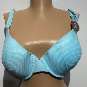 Teal Geo Mesh Push Up Bra by Secret Treasures Size 40DD